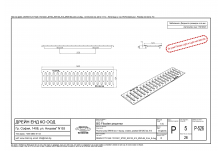 Решетка шлиц NW 100, 500/124/2, SW 5/85, Клас A 15 kN, стомана неръждаема V2A (light)