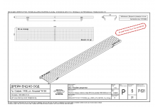 Решетка на дупки NW 100, 1000/122/20, диаметър отвор 6,5 mm, Клас A 15 kN, стомана неръждаема V2A (tec)