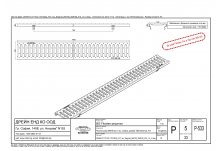 Решетка шлиц NW 100, 1000/122/20, SW 8/85, Клас A 15 kN, поцинк. (tec)