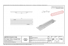 Решетка шлиц NW 100, 500/124/2, SW 8/85, Клас A 15 kN, поцинк. (light)