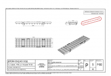 Решетка чугун надлъжен шлиц NW 100, 500/122/20, MW 29/13, Клас D 400 kN (pro) SV