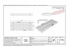 Решетка чугун NW 150, 500/197/25, SW 15/75, Клас F 900 kN, включ. заключване с 4 болта