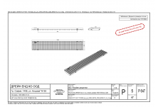 Решетка МЕШ NW 150, 1000/172/20, меш 30/10, Клас C 250 kN, поцинк. (tec, pro)